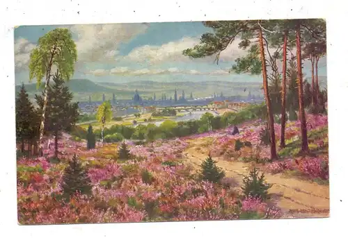 0-8000 DRESDEN, Dresdener Heide, Künstler-Karte, 1919
