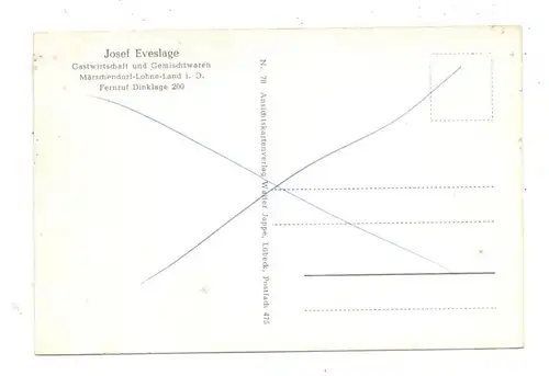 2942 LOHNE - MÄRSCHENDORF,. Gastwirtschaft, Dorfpartie, Schule