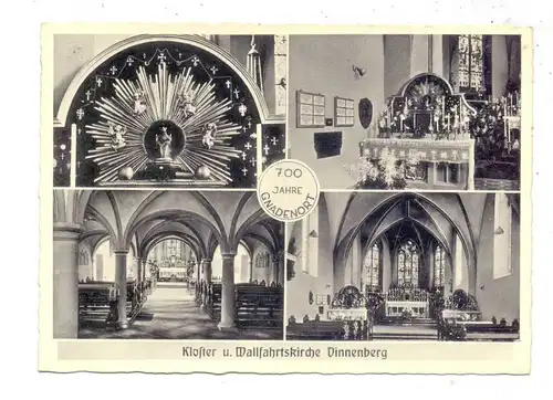 4410 WARENDORF - MILTE, Kloster und Wallfahrtskirche Vinnenberg, 700 Jahr Feier, 1952