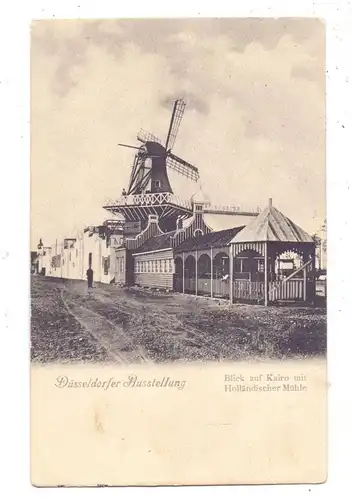 4000 DÜSSELDORF, Ereignis, Düsseldorfer Ausstellung, Blick auf Kairo mit Holländischer Mühle / Molen / Mill / Moulin