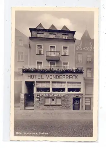 5590 COCHEM, Hotel Vonderbeck, rücks. kl. Klebereste