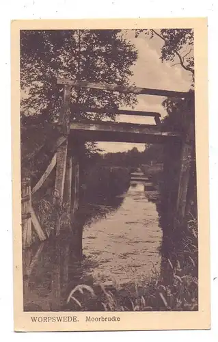 2862 WORPSWEDE, Moorbrücke, 1916