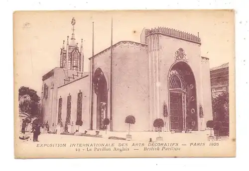 EXPO  1925, Exposition Internationale des Arts Decoratifs, Le Pavillon Anglais, British Pavilion