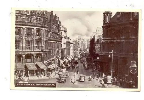 ENGLAND - WEST MIDLANDS - BIRMINGHAM, New Street, 1956