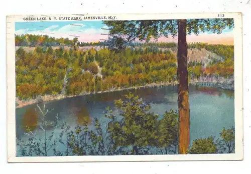 USA - NEW YORK - JAMESVILLE, Green Lake, New York State Park, 1936, postage due, Nachgebühr