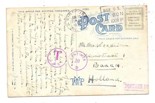 USA - NEW YORK - JAMESVILLE, Green Lake, New York State Park, 1936, postage due, Nachgebühr