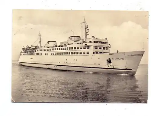 FÄHREN / Ferries - Fährschiff "WARNEMÜNDE", kl. Knick