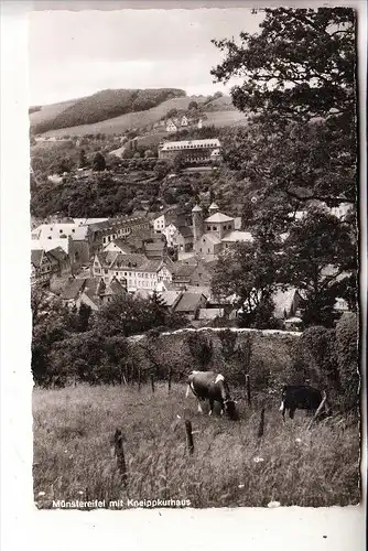 5358 BAD MÜNSTEREIFEL, Panorama, Landpoststempel "22 Hohn über Münstereifel", 1955