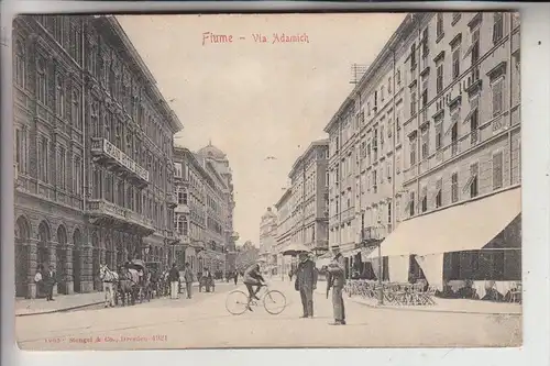 HR 51000 RIJEKA / FIUME, Via Adamich, 1906