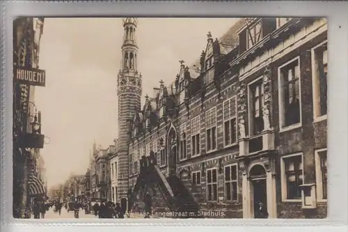 NOORD-HOLLAND - ALKMAAR, Langestraat met Stadhuis