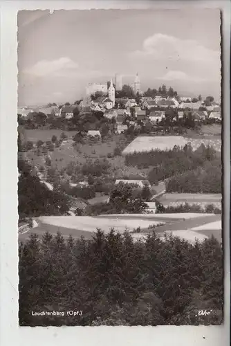 8481 LEUCHTENBERG, Panorama, 1955, Landpoststempel "Altenstadt über Vohenstrauß"