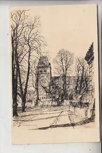 2418 RATZEBURG, Dom, Künstler-Karte Hermann Lehmann, 1943