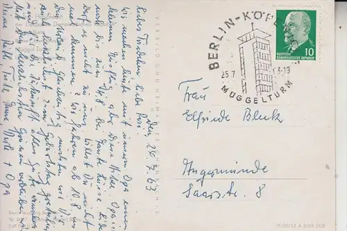 1000 BERLIN - KÖPENICK, Müggelturm, 1963, Sonderstempel Müggelturm