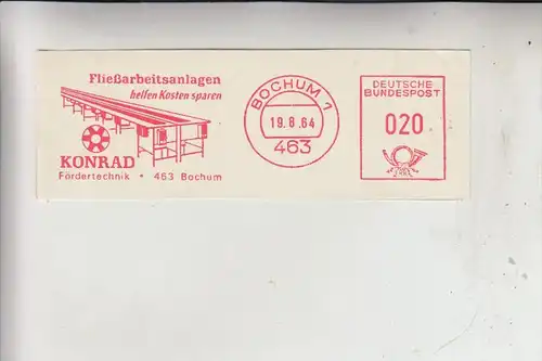 4630 BOCHUM, Fa. Konrad, Fließarbeitsanlagen, Freistempler 1964