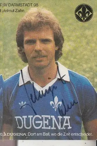 SPORT - FUSSBALL - SV DARMSTADT 98 - HELMUT ZAHN - Autogramm