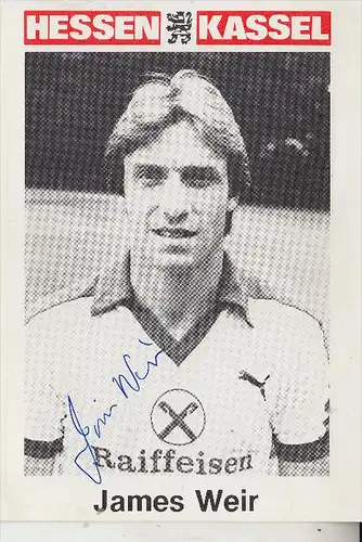 SPORT - FUSSBALL - HESSEN KASSEL - JAMES WEIR - Autogramm