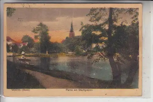 4130 MOERS, Partie am Stadtgarten, 1926