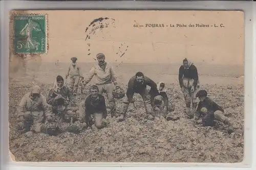 F 17450 FOURAS - LES - BAINS, Le Peche des Huitres, 1909, AF