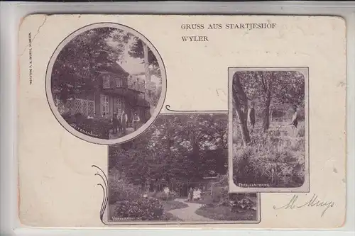 4193 KRANENBURG - WYLER, Grus aus Startjeshof, 1902, Ecken rund