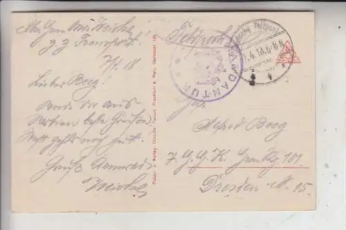 NORDMAZEDONIEN - VELES, Strassenansicht, deutsche Feldpost 1918