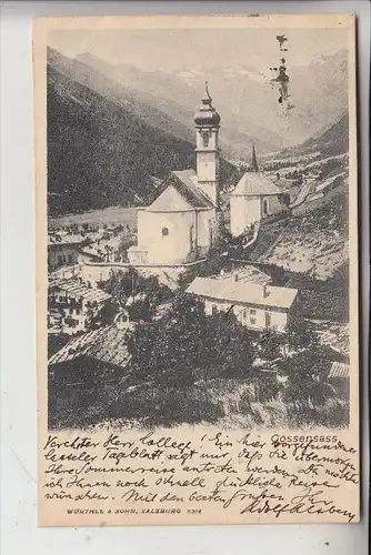 I 39041 BRENNER - GOSSENSASS, Kirche und Umgebung, 1904