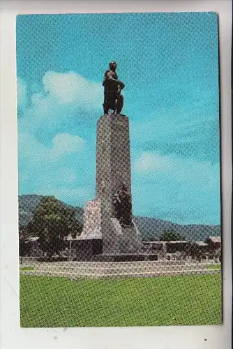 HAITI - PORT-AU-PRINCE, Monument of Alexandre Petion, Frankatur Panama-Canal-Zone