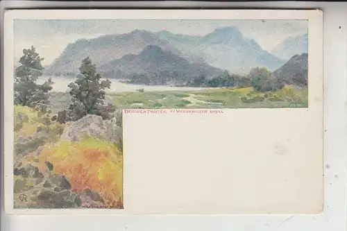 UK - ENGLAND - CUMBRIA - DERWENTWATER, Artist W.Kaiser Bern, early-card - undivided back