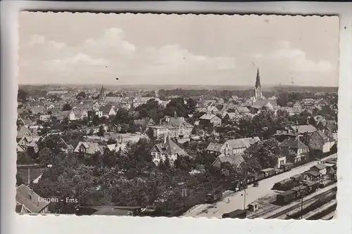 4450 LINGEN, Panorama mit Bahnhof