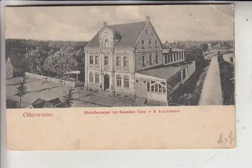 4355 WALTROP - OBERWIESE, Hotel Restaurant zur Deutschen Flotte, 1904, Eckknick