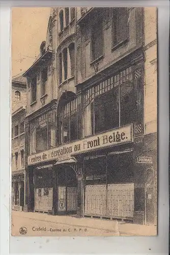 4150 KREFELD, Cantine der belg. Besatzungstruppen, 1924
