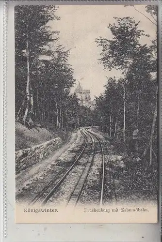 5330 KÖNIGSWINTER, Drachenfelsbahn - Zahnradbahn, Drachenburg, ca. 1905