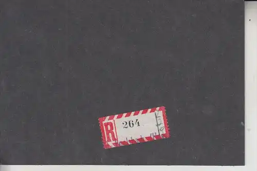 6073 EGELSBACH, POSTGESCHICHTE, Einschreibzettel Handstempel, handschriftliche Einlieferungsnummer
