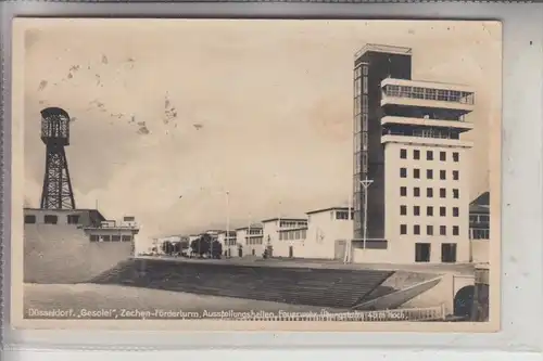 4000 DÜSSELDORF, Ausstellung "GESOLEI", Zechen-Förderturm, Feuerwehr-Übungsturm