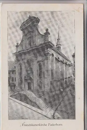 4790 PADERBORN, Franziskanerkirche, 1925