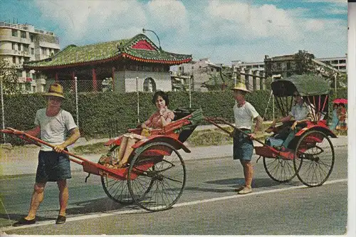 CHINA - HONGKONG, Rickshaws, 1965