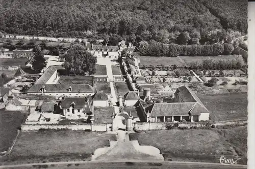 F 37460 CHEMILLE-SUR-INDROIS, La Chartreuse du Liget, vue airienne, CIM-Macon