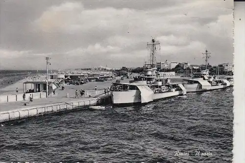 I 47900 RIMINI, Porto / Harbour / Hafen, 1955