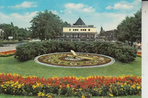 4330 MÜLHEIM / Ruhr, Wasserbahnhof, Blumenuhr