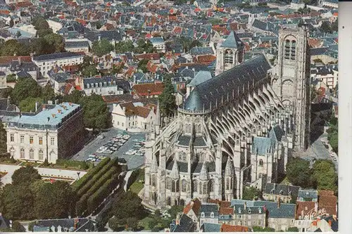 F 18000 BOURGES, vue airienne, CPSM