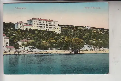 HR 51260 CRIKVENICA, Hotel Therapia, 1927