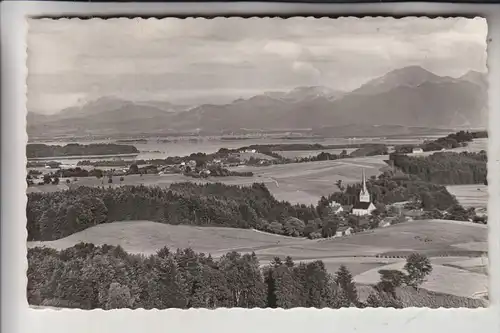 8210 PRIEN, Panorama, Landpoststempel "Greimharting über Prien (Chiemsee)"