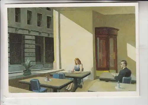KÜNSTLER - ARTIST - EDWARD HOPPER - "Sunlight in a Cafeteria"