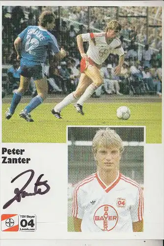 SPORT - FUSSBALL - BAYER LEVERKUSEN - PETER ZANTER, Autogramm