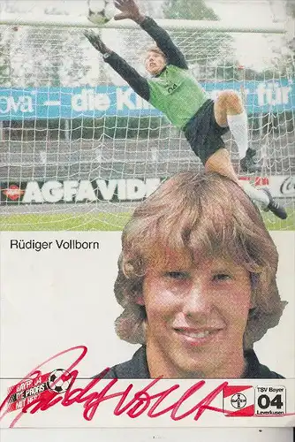 SPORT - FUSSBALL - BAYER LEVERKUSEN - RÜDIGER VOLLBORN, Autogramm