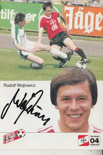 SPORT - FUSSBALL - BAYER LEVERKUSEN - RUDOLF WOJTOWICZ, Autogramm
