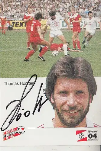 SPORT - FUSSBALL - BAYER LEVERKUSEN - THOMAS HÖRSTER, Autogramm