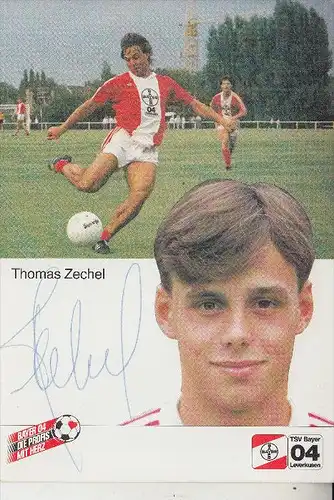 SPORT - FUSSBALL - BAYER LEVERKUSEN - THOMAS ZECHEL, Autogramm