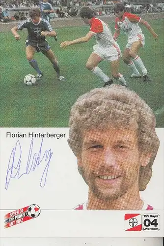 SPORT - FUSSBALL - BAYER LEVERKUSEN - FLORIAN HINTERBERGER, Autogramm