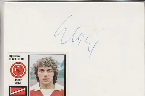 SPORT - FUSSBALL - FORTUNA DÜSSELDORF - JOSEF WEIKL, Autogramm