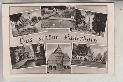 4790 PADERBORN, Mehrbildkarte, 50er Jahre